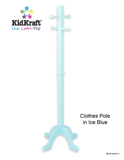 Clothes Pole - Ice Blue Item # 19230