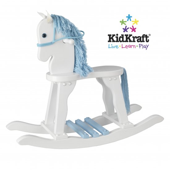 Derby Rocking Horse - White w/Sky Item # 19607