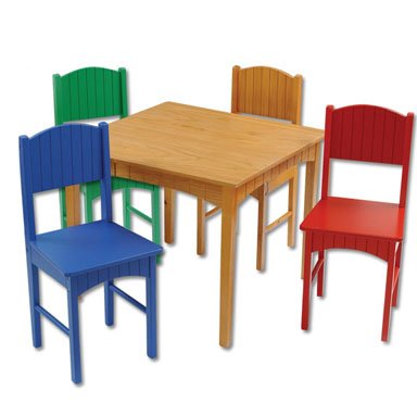 Nantucket Table & 4 Primary Chairs Item # 26121