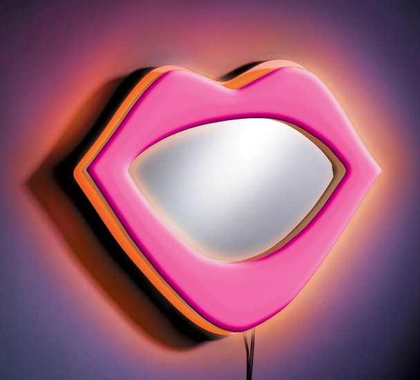 Neon Lips Wall Decor - Pink Item # WB-NWM LIPS-PK