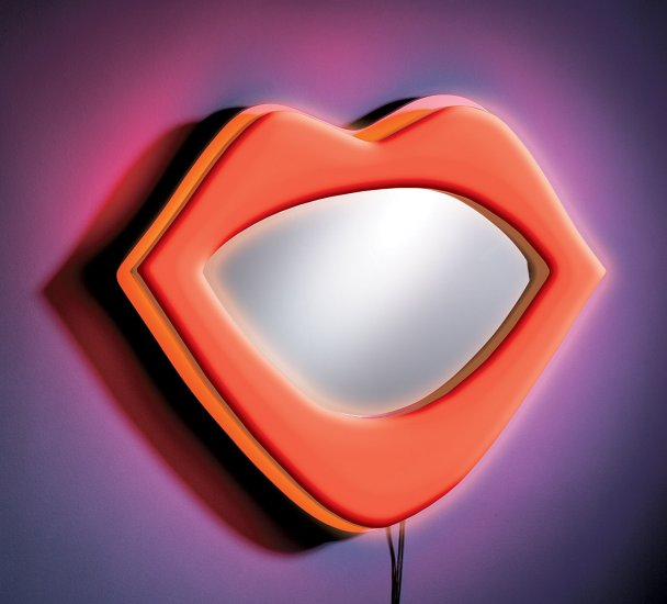 Neon Lips Wall Decor - Red Item # WB-NWM LIPS-R