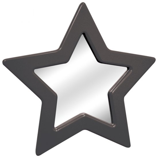 Star Mirror - Black Item # LS-WM STAR BK