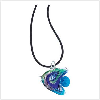 Angel Fish Glass Necklace Item # 39122