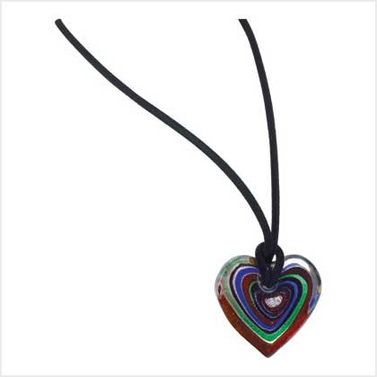 Heart's Delight Glass Necklace Item # 39123
