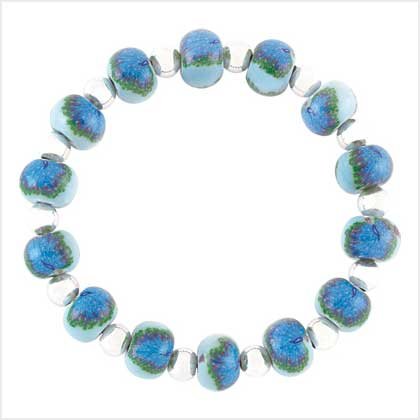 Handcrafted Peacock Bracelet Item # 39114