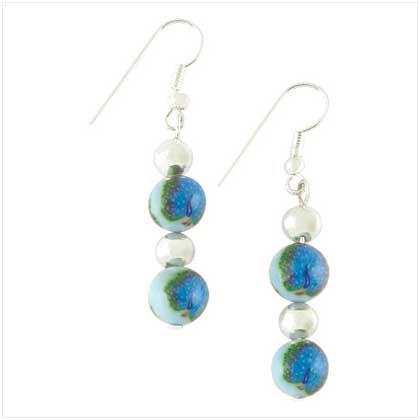 Handcrafted Peacock Earrings Item # 39115