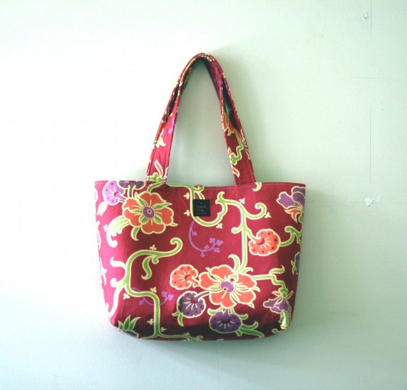 Mauve Floral Everyday Tote