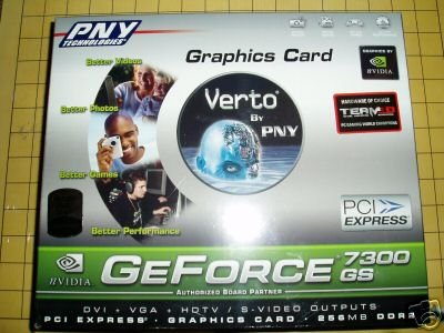 NEW PNY GeForce 7300GS 256Mb DDR2 PCIe Video Card