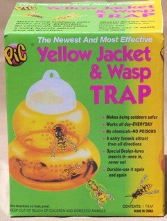 BEE HIVE SHAPE YELLOW JACKET & WASP TRAP NO CHEMICAL GREAT FOR FLYS TOO