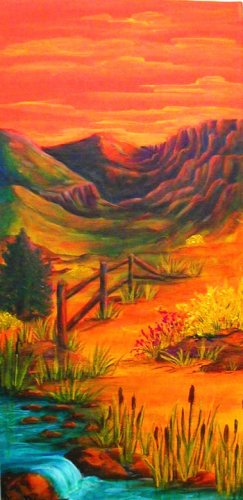 Red Sky, triptyct