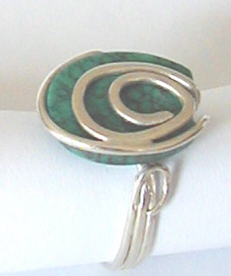 silver, turquoise ring, sculpted