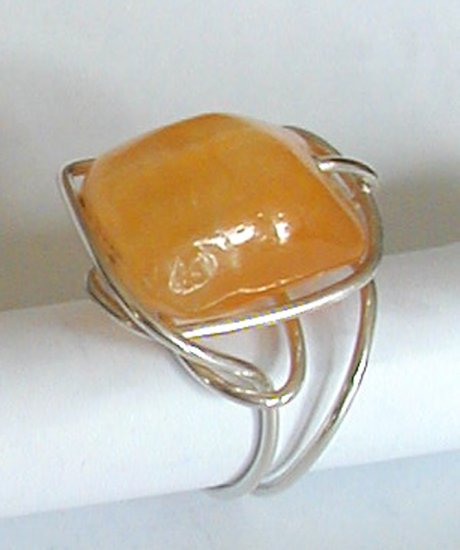 silver wrap lg citrin ring