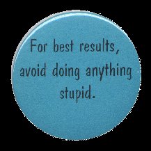 Avoid stupid button