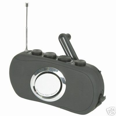 DYNAMO WIND UP WEATHERPROOF RADIO WITH LED TORCH