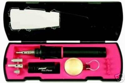 PORTASOL PRO PIEZO GAS SOLDERING IRON KIT WITH ATTACHEMENTS AND CASE