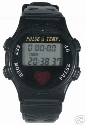 Digital Sports Watch Including Pulse and Temperature Monitor