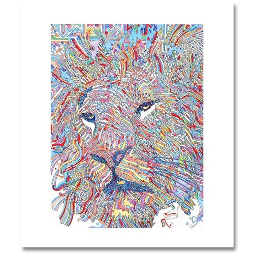 Tete De Lion is a LIMITED EDITION GICLEE on Canvas by Guillaime Azoulay