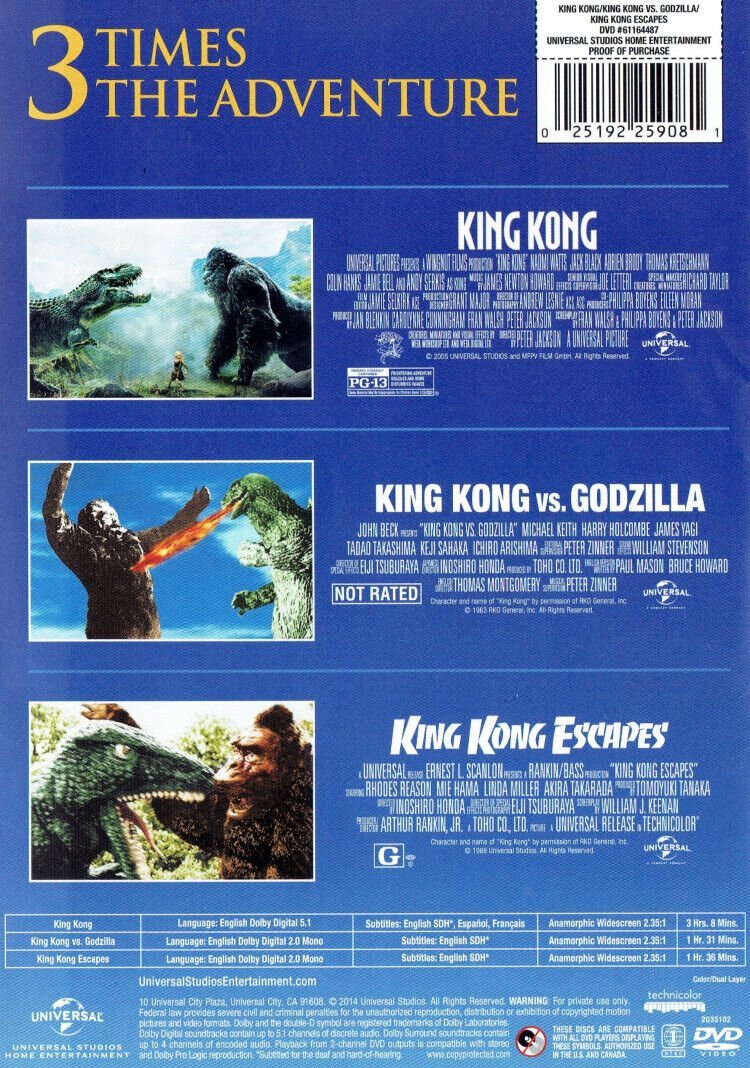 King Kong King Kong Vs Godzilla King Kong Escapes