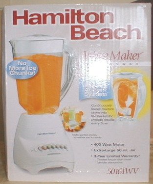Hamilton Beach 50161WV 10-Speed Wave-Action Blender, White