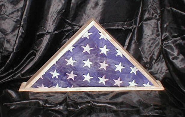 New Maple Wood HandCrafted 3' X 5' Flag Display Case