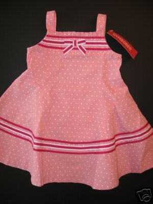 NWT GYMBOREE 2T CANDY APPLE pink dot SWING DRESS