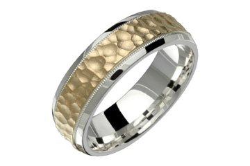 .925 Sterling Silver and 10kt Gold Inlay! Directly from the manufacturer- Design your own ring!