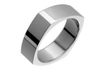 Flat Squared Titanium ring!Directly from the manufacturer- Design your own ring!