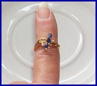 Sapphire & Diamond Filigree Ring HGE