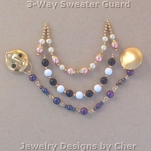 3-Way Convertible SWEATER GUARD or LAPEL ACCESSORY, So Versatile!
