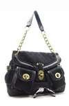 Designer Inspired Black Lock Bag