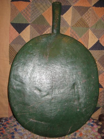 Primitive Bread Board with Green Paint