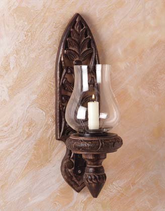 Hurricane Candle Sconce