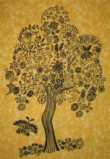 BUTTERFLY TREE GICLEE ON FABRIC