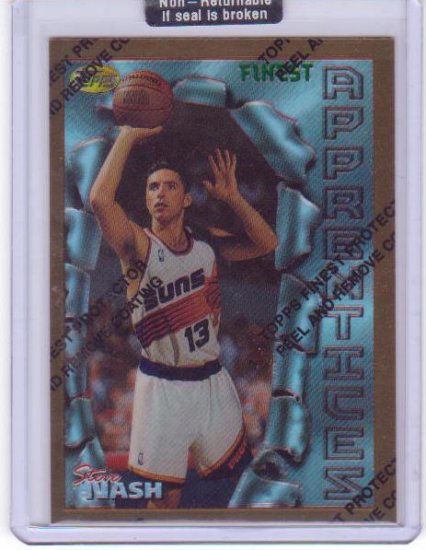 1996/1997 Steve Nash Topps Finest Refractor #75 RC Rookie Mint