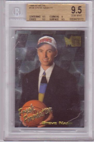 1996 1997 Steve Nash Metal BGS 9.5 RC Rookie #138