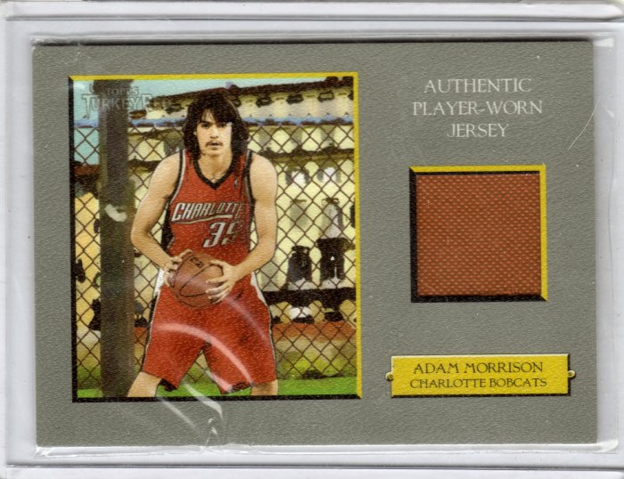 2005 2006 Adam Morrison Turkey Red Jersey RC Rookie