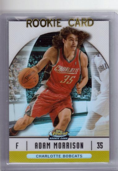 2006 2007 Adam Morrison Finest Gold Refractor 5/50 Rookie RC #100