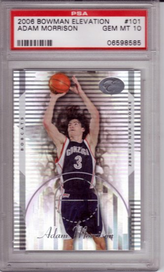2006 2007 Adam Morrison Bowman Elevation PSA 10 RC Rookie