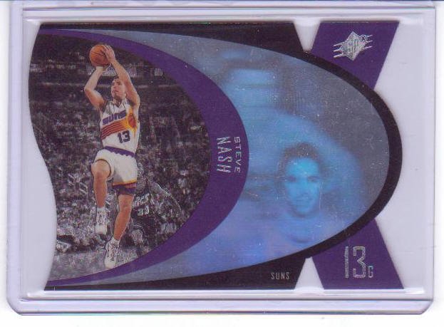1996 1997 Steve Nash SPX Premium Holographic Blue RC Rookie