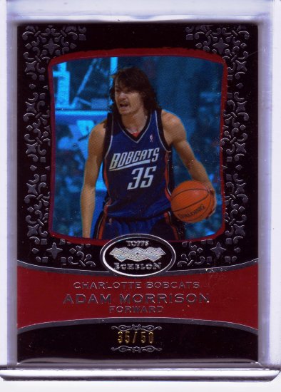2007 2008 Adam Morrison Echelon Red 35/50 Jersey Number 1/1 RC Rookie