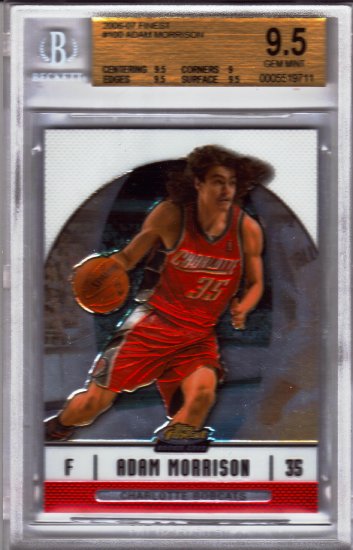 2007 2008 Adam Morrison Finest BGS 9.5 - Great present for the kids