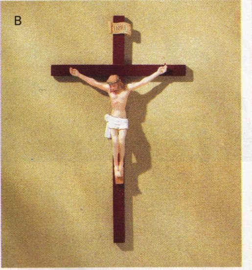 HAND PAINTED CRUCIFIX