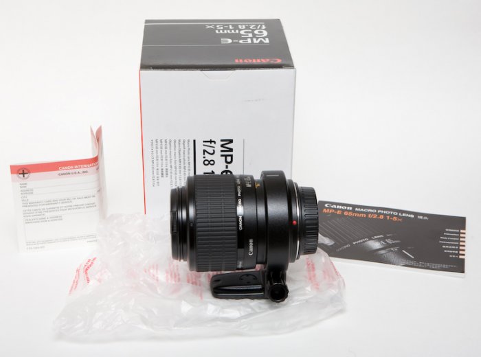 Canon 65mm f/2.8 MP-E 1-5x Macro Lens