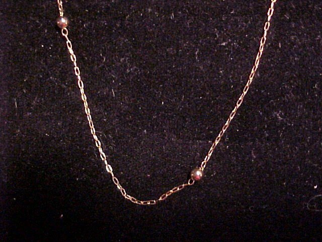 Two Necklaces ~ Black & Gold Tone & Bead