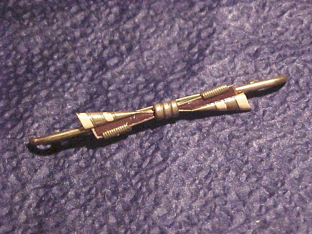 Antique Textured Collar / Bar Pin