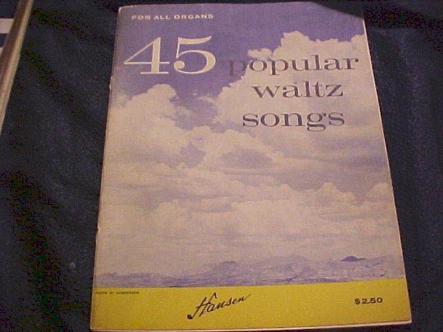 1956 Popular Waltzes Music Book + Operas