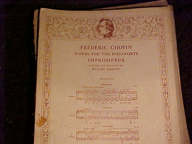 1915 Frederic Chopin Works for The Pianoforte + ~ Sheet Music