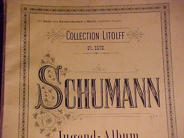 Vtg Sheet Music Schumann - Jugand Album for the Young