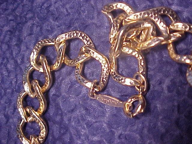 Napier Chunky Costume Gold Tone Link Choker