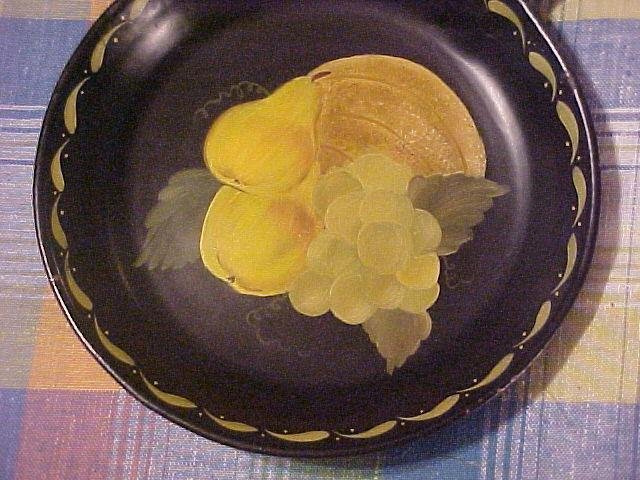 Vintage Fall Artisan Painted Tin Tole Paint Design